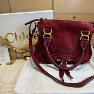 Chloe Marcie Double Carry All 615- Dark Ruby